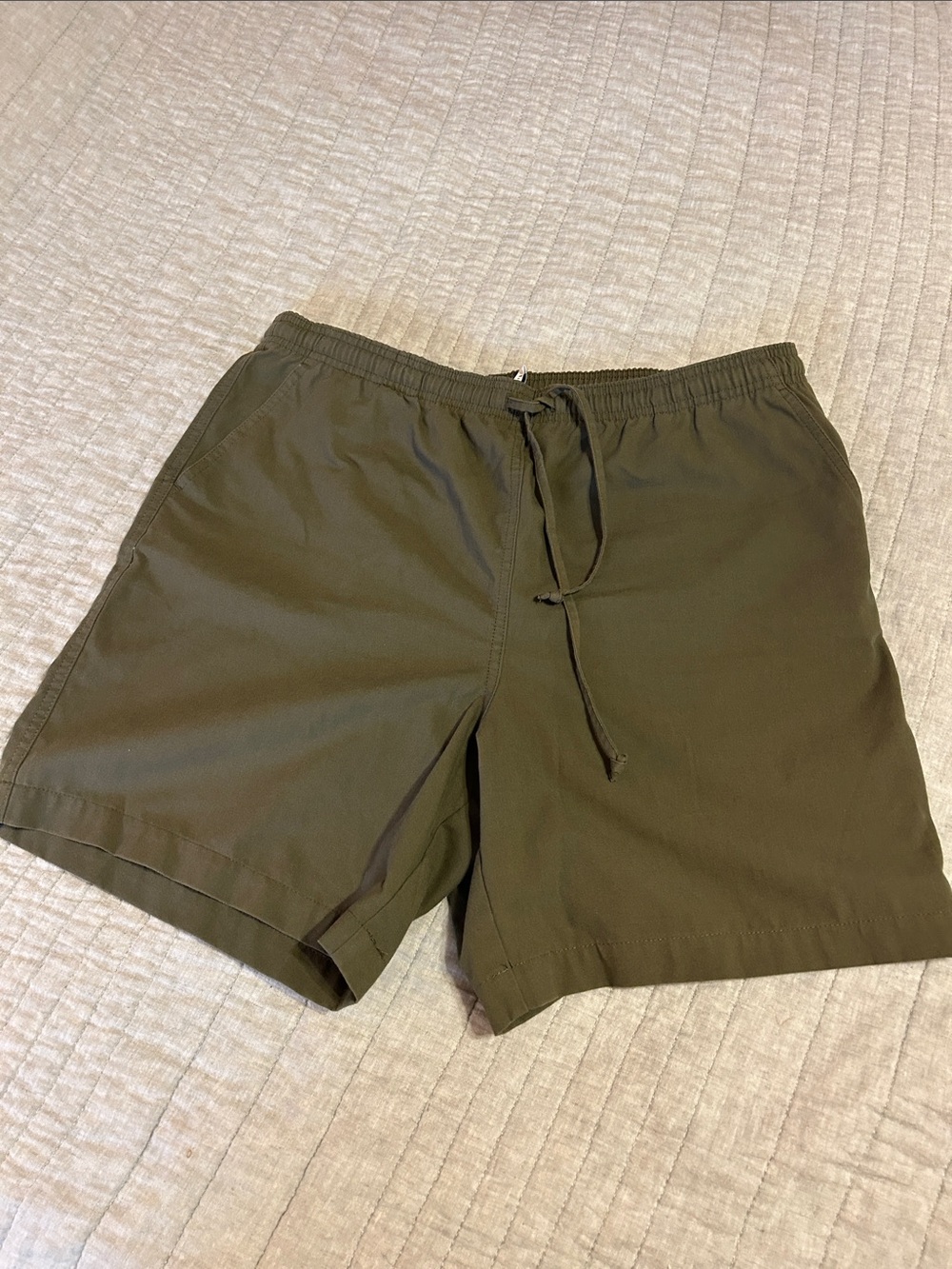 Casual Drawstring Women’s Shorts in Olive